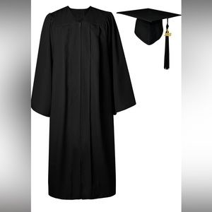 COPY - Black Graduation Cap and Gown